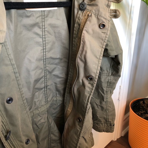 ✨TNA✨XXS Khaki Green Military Jacket - Picture 9 of 9